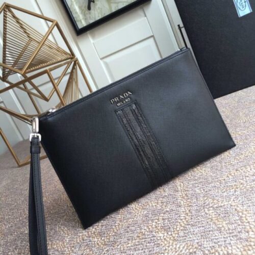 Alternative view of Prada Large Pouch Black