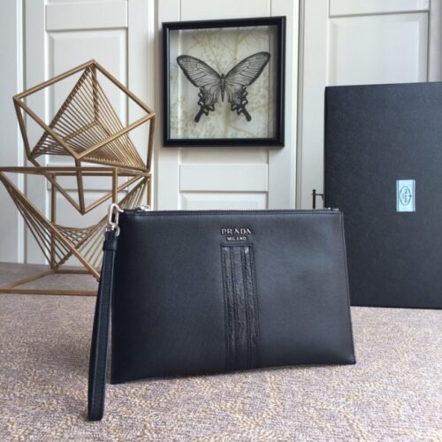 Prada Large Pouch Black