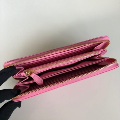 Alternative view of Prada Saffiano Long Zipper Wallet Pink