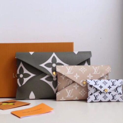 LV Kirigami Pochette Pouch Nude