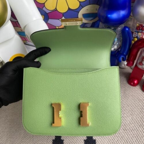 Alternative view of Hermes Constance 18cm Light Green