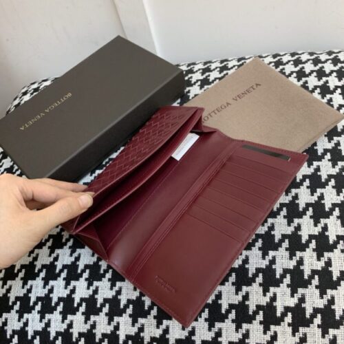 Alternative view of Bottega Veneta Intrecciato Wallet Red
