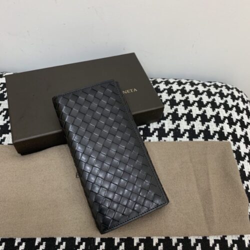 Bottega Veneta Intrecciato Wallet Black