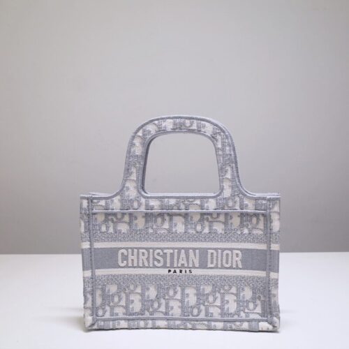 Dior Tote Book Mini CD Grey
