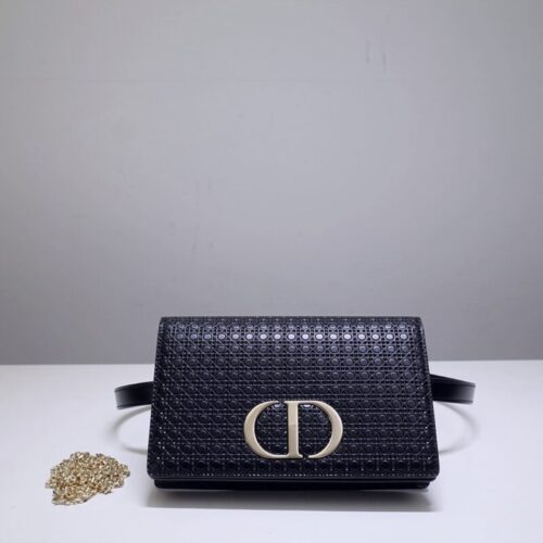 Dior 30 Montaigne Pouch Black