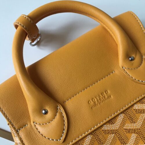 Alternative view of Goyard Alpi Mini Backpack Yellow
