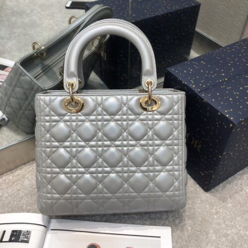 Alternative view of Lady Dior Large Silver