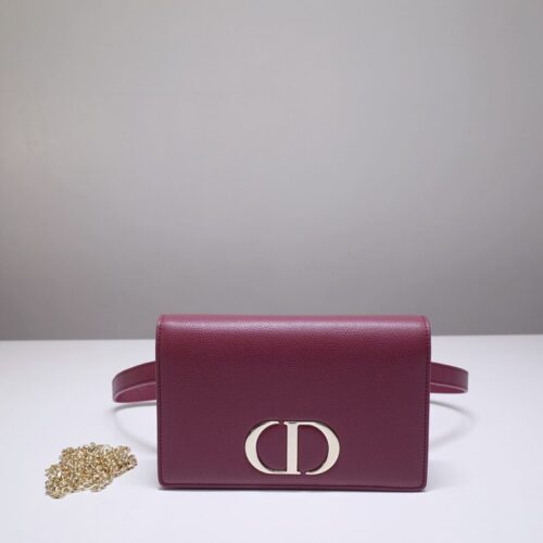 Dior 30 Montaigne Pouch Red