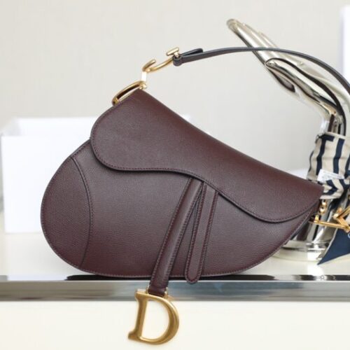 Dior Saddle Bag Bordeaux
