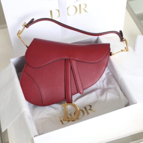 Dior Saddle Bag  Red