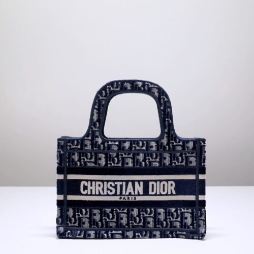 Dior Tote Book Mini CD Blue