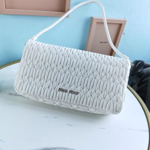 Alternative view of Miu Miu Crystal Handbag White
