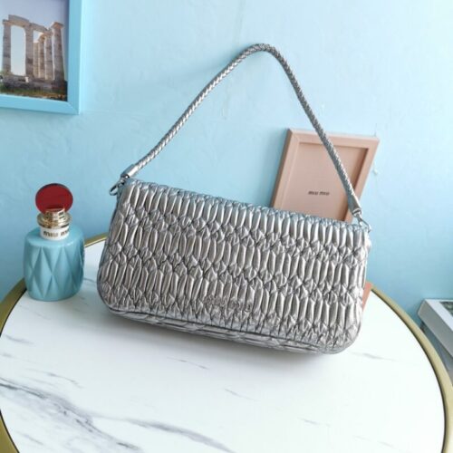 Alternative view of Miu Miu Crystal Handbag Silver