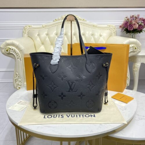 LV Neverfull MM Full Black