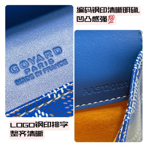 Alternative view of Goyard Camond Pouch Blue