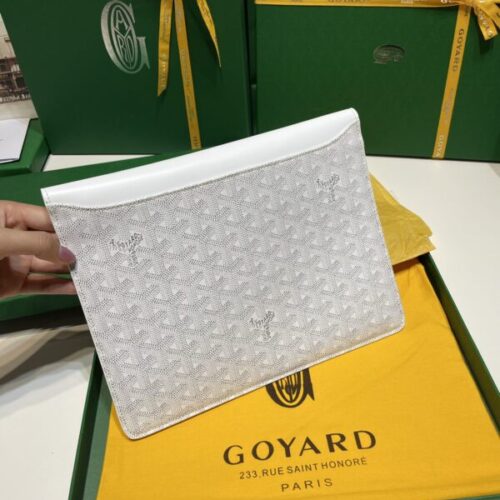 Alternative view of Goyard Camond Pouch White
