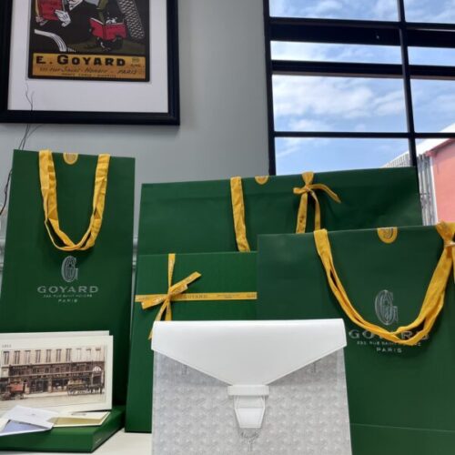 Goyard Camond Pouch White