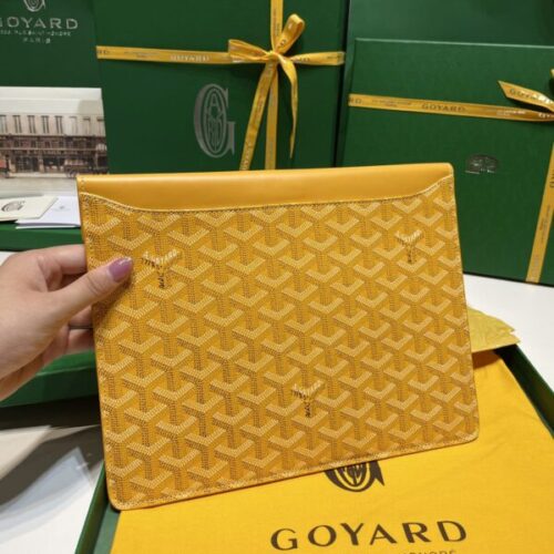 Alternative view of Goyard Camond Pouch Yellow