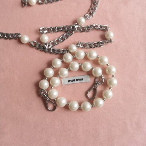 Alternative view of Miu Miu Matelassé Pearl Pink