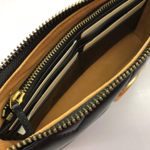 Alternative view of Gucci Marmont Matelasse Wallet On Chain Black