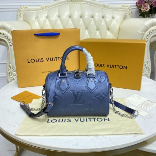 LV Speedy Bandouliere 20 Dark Blue