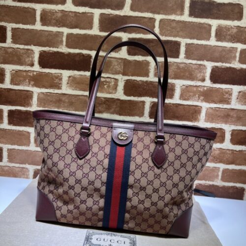 Gucci Ophidia Medium Tote Red