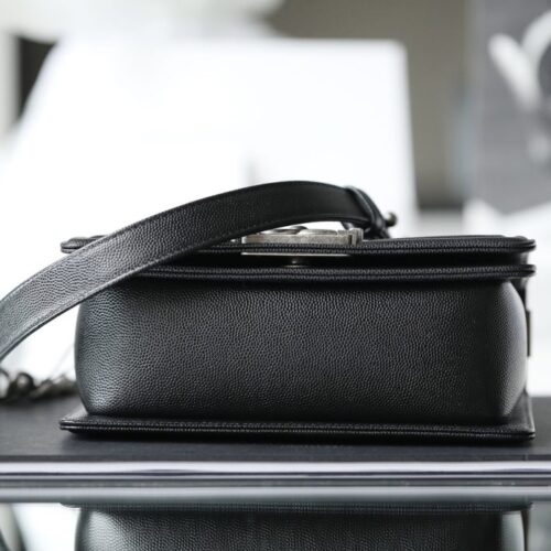 Alternative view of CHANEL Le Boy Black Small