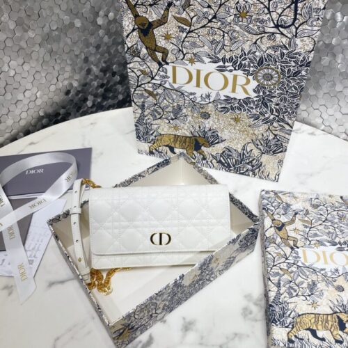 Dior Miss Caro Pouch White