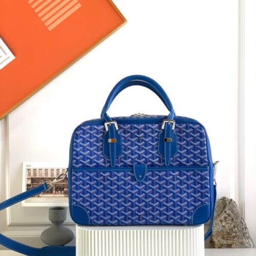 Goyard Ambassade Briefcase Blue
