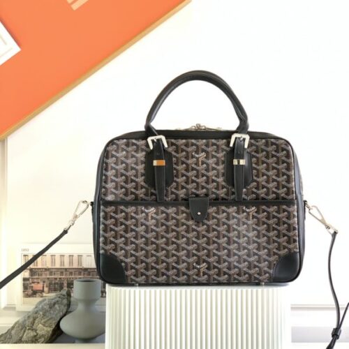 Goyard Ambassade Briefcase Dark Brown