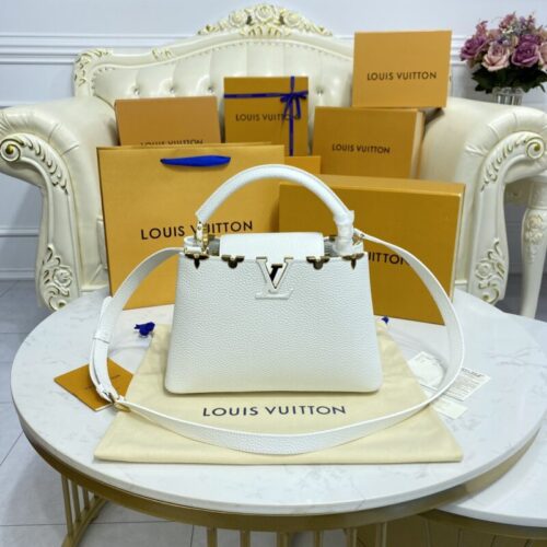 Loius Vuitton Capucines White