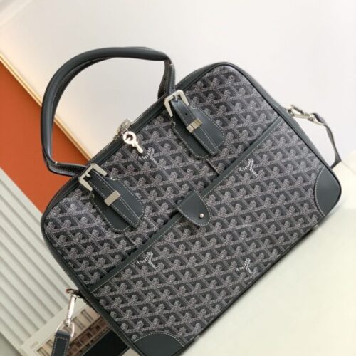 Goyard Ambassade Briefcase Grey