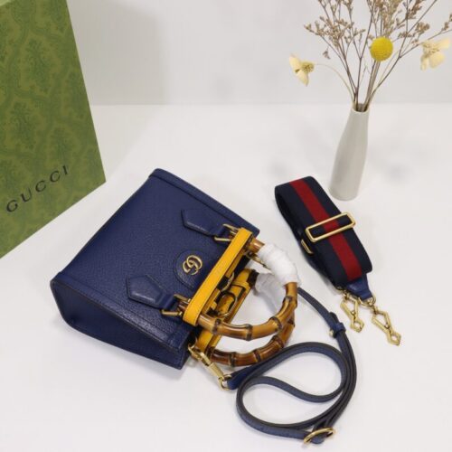 Alternative view of Gucci   Diana Small Tote Blue