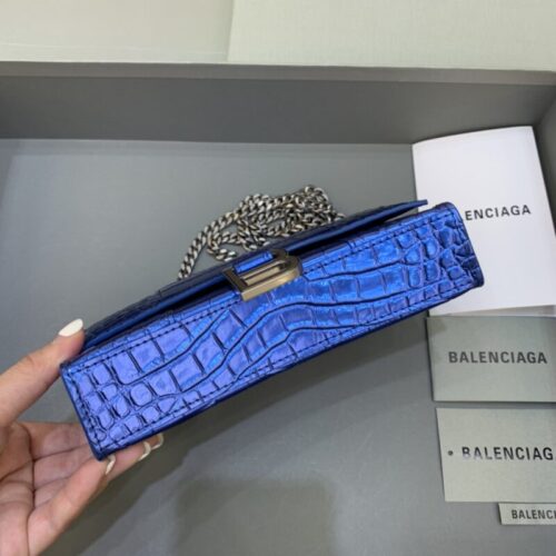 Alternative view of Balenciaga Hourglass On Chain Blue