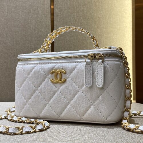 CHANEL 22S Handle Box Bag White