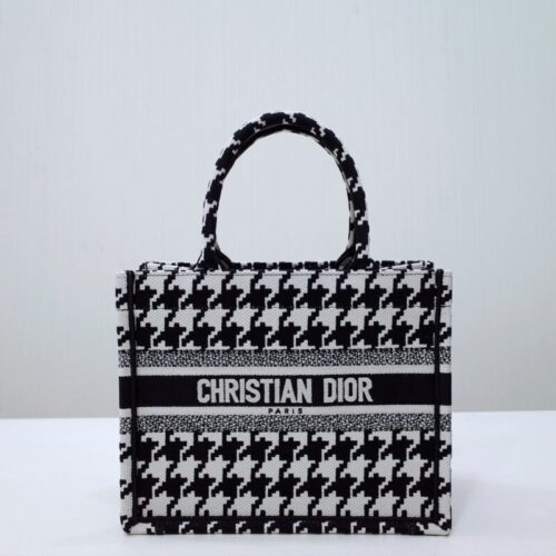 Dior Tote Book Houndstooth