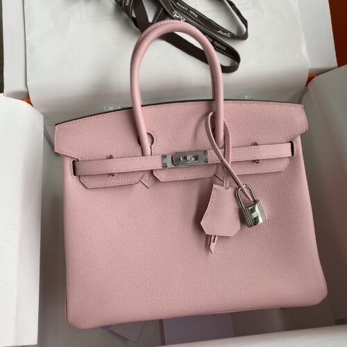 Hermes Birkin Epsom Pink Silver