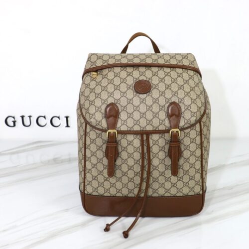 Gucci Interlocking Double G Backpack Beige