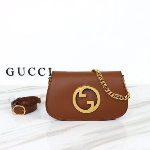 Gucci  Blondie Leather Brown