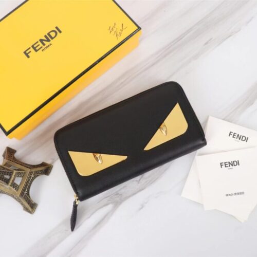 Fendi Yellow Eyes Wallet