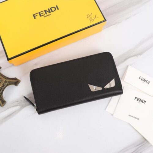 Fendi Grey Eyes Wallet
