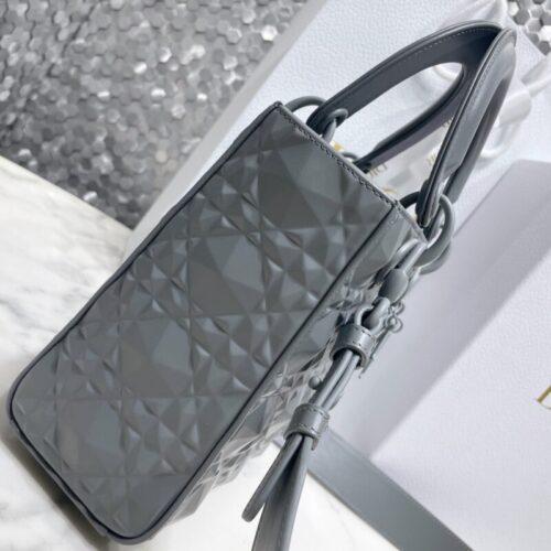 Alternative view of Lady Dior Ultramatte Grey Grid ABC