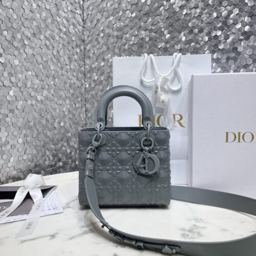 Lady Dior Ultramatte Grey Grid ABC