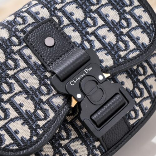 Alternative view of Dior Mini Gallop Bag with Strap White Canvas