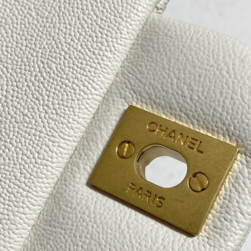 Alternative view of CHANEL CF Handle White