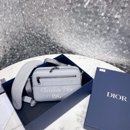 Dior Safari Bag with Strap Sky Blue