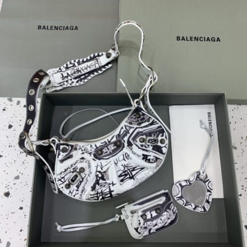 Balenciaga Le Cagole Graffiti White