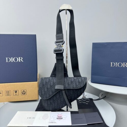 Dior Saddle Bag Oblique Black