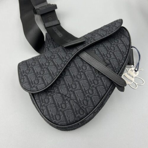 Alternative view of Dior Saddle Bag Oblique Black