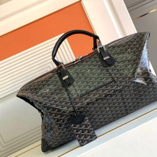 Goyard Bowling 55 Bag Black Brown